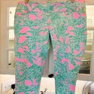 Lilly Pulitzer Luxletic Corso Pant Mandevilla Pink Paradise UPF 50